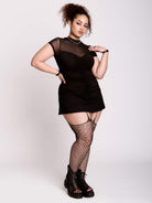 MESH SWEETHEART TOP