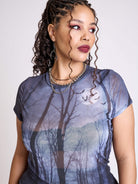 MIDNIGHT WOODS MESH TOP