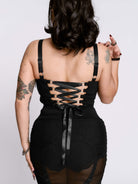 MORTISHA LACE UP CORSET TANK