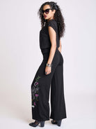 Night Raven Palazzo Pants