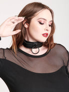 o-ring pleather choker