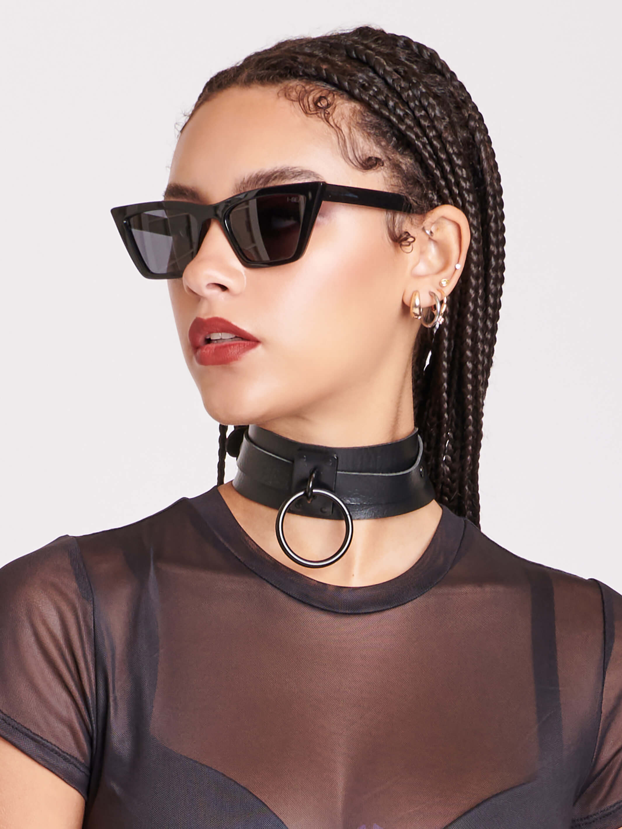 o-ring pleather choker