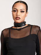 o-ring pleather choker