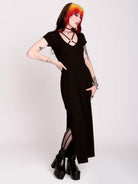 RIB O-RING MAXI dress