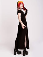 Rib O-Ring Maxi Dress