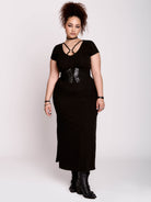 Rib O-Ring Maxi Dress
