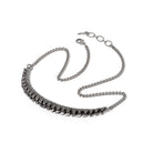 Inspired by the human skeleton the spine necklace drapes naturally across the neckline.