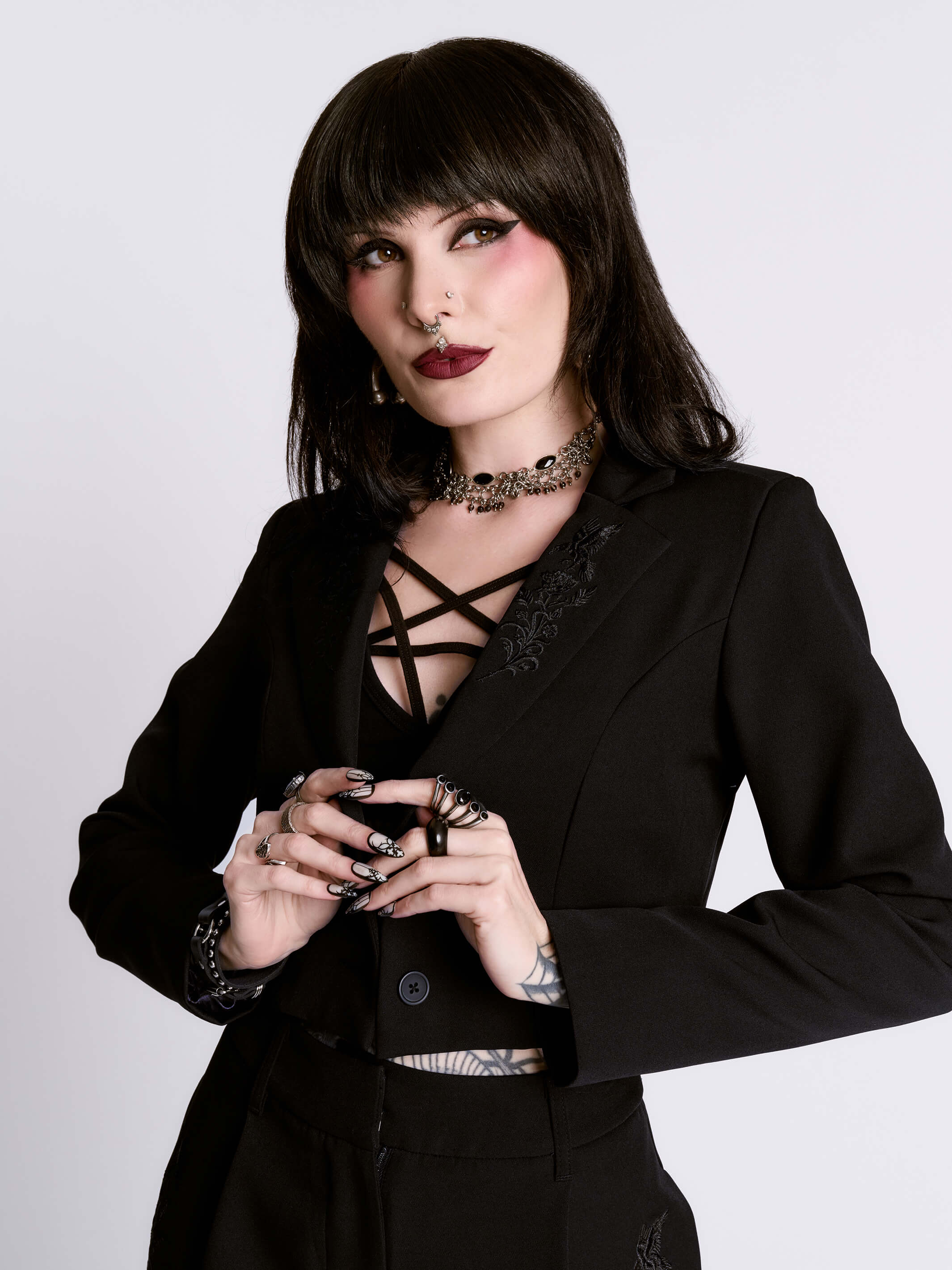 Raven Crop Blazer