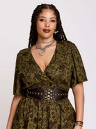 RAVEN BROCADE DRESS