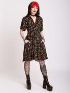 Raven's Garden Button Up Dress