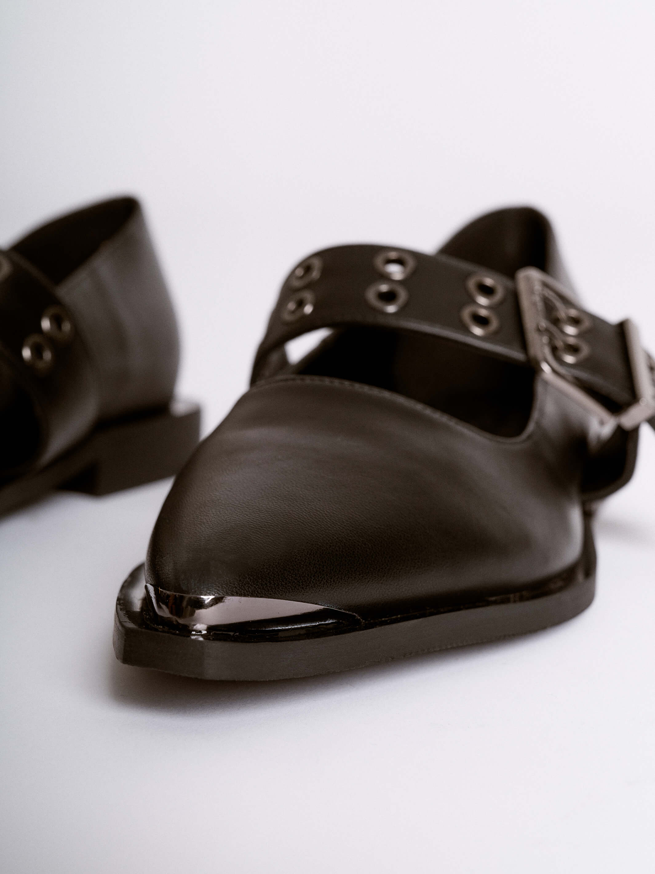 buckle ballet flats