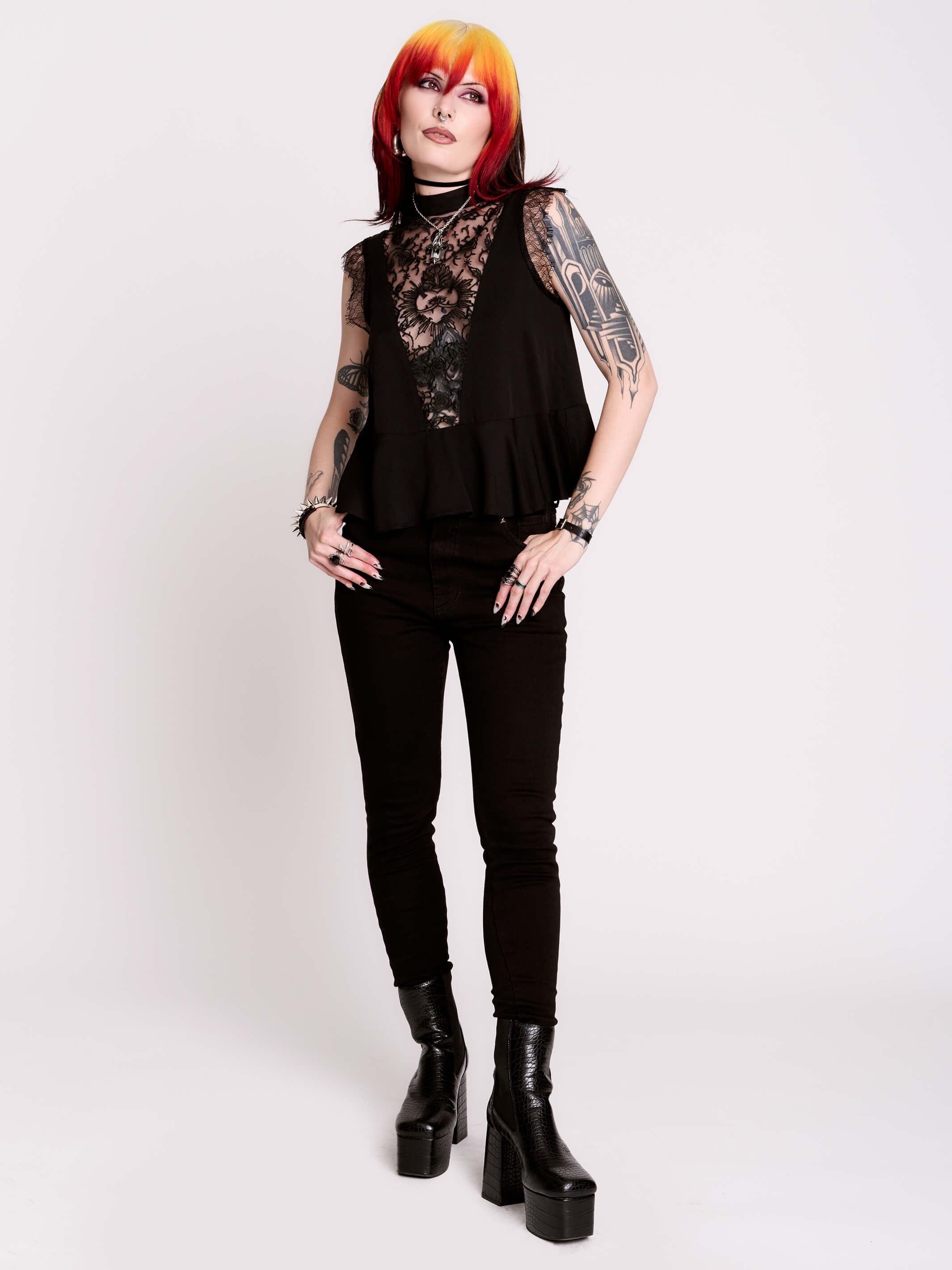 Sacred Heart Victorian Top