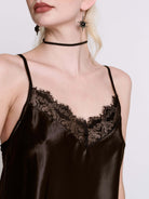 SATIN BAT LACE PJ SET