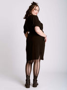 Shirred Linen Dress
