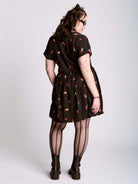 STRAWBERRY SKULL BABYDOLL DRESS