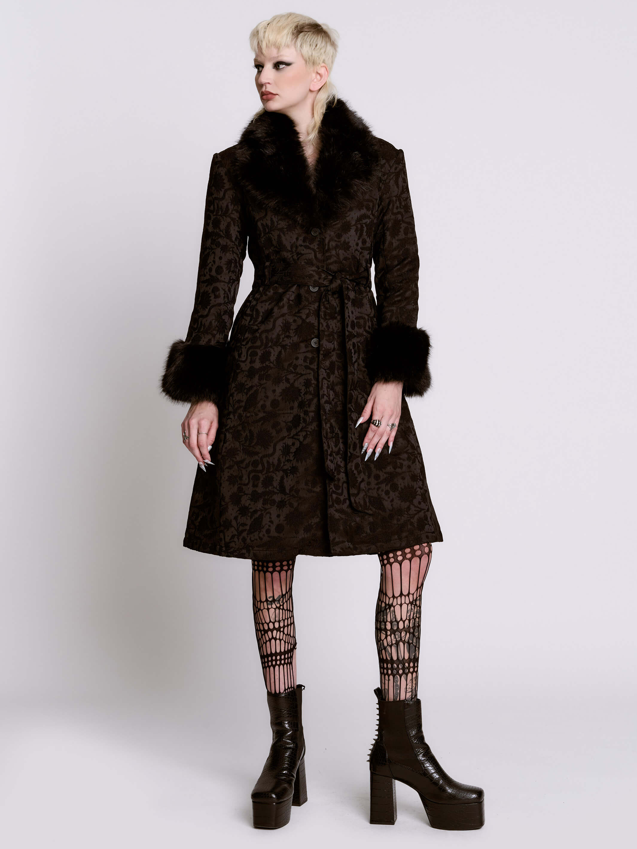 Svetlana Brocade Coat