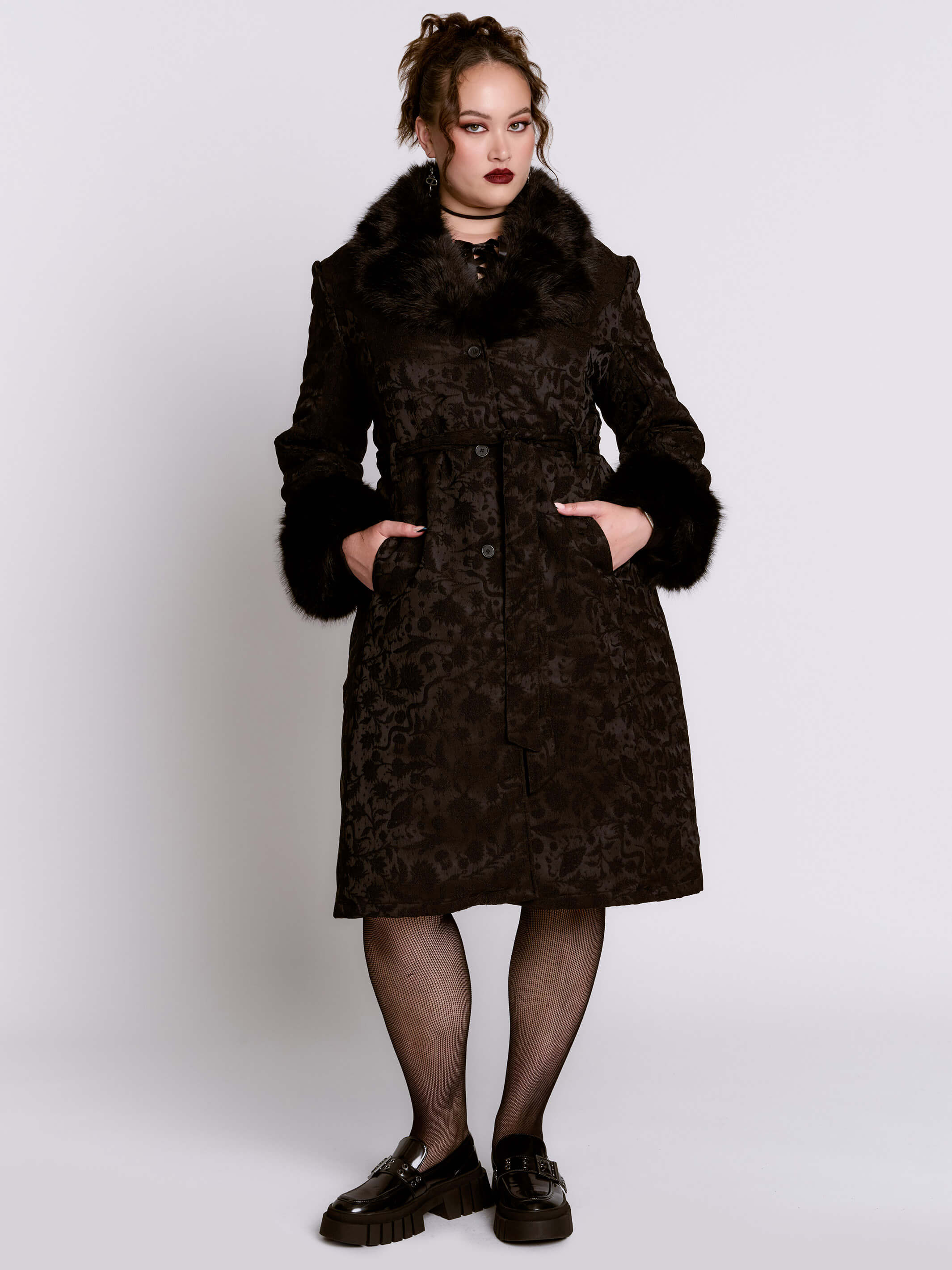 Svetlana Brocade Coat