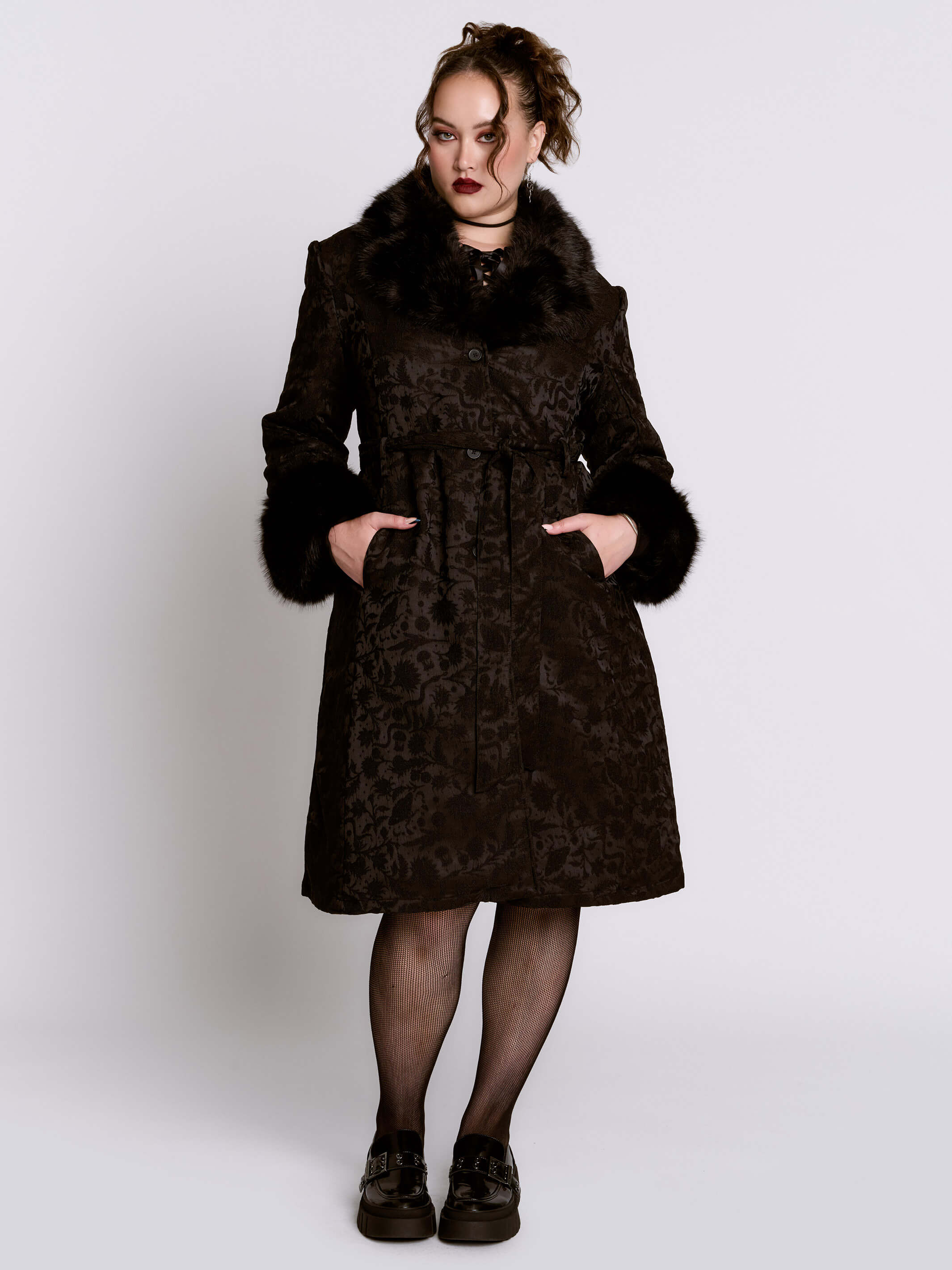 Svetlana Brocade Coat