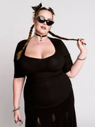 Rib Sweetheart Top