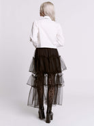 TULLE RUFFLE SKIRT