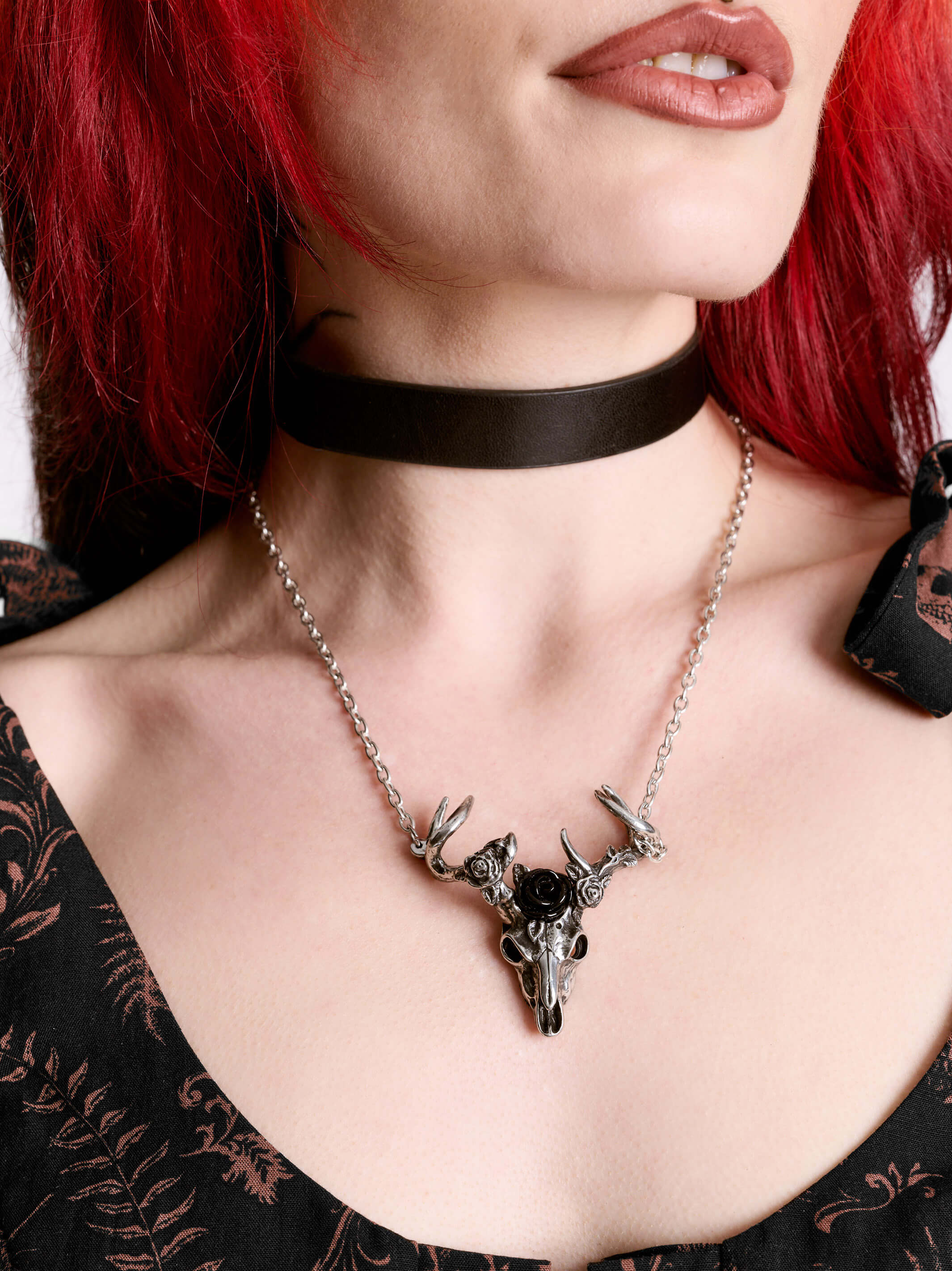 White Stag Necklace