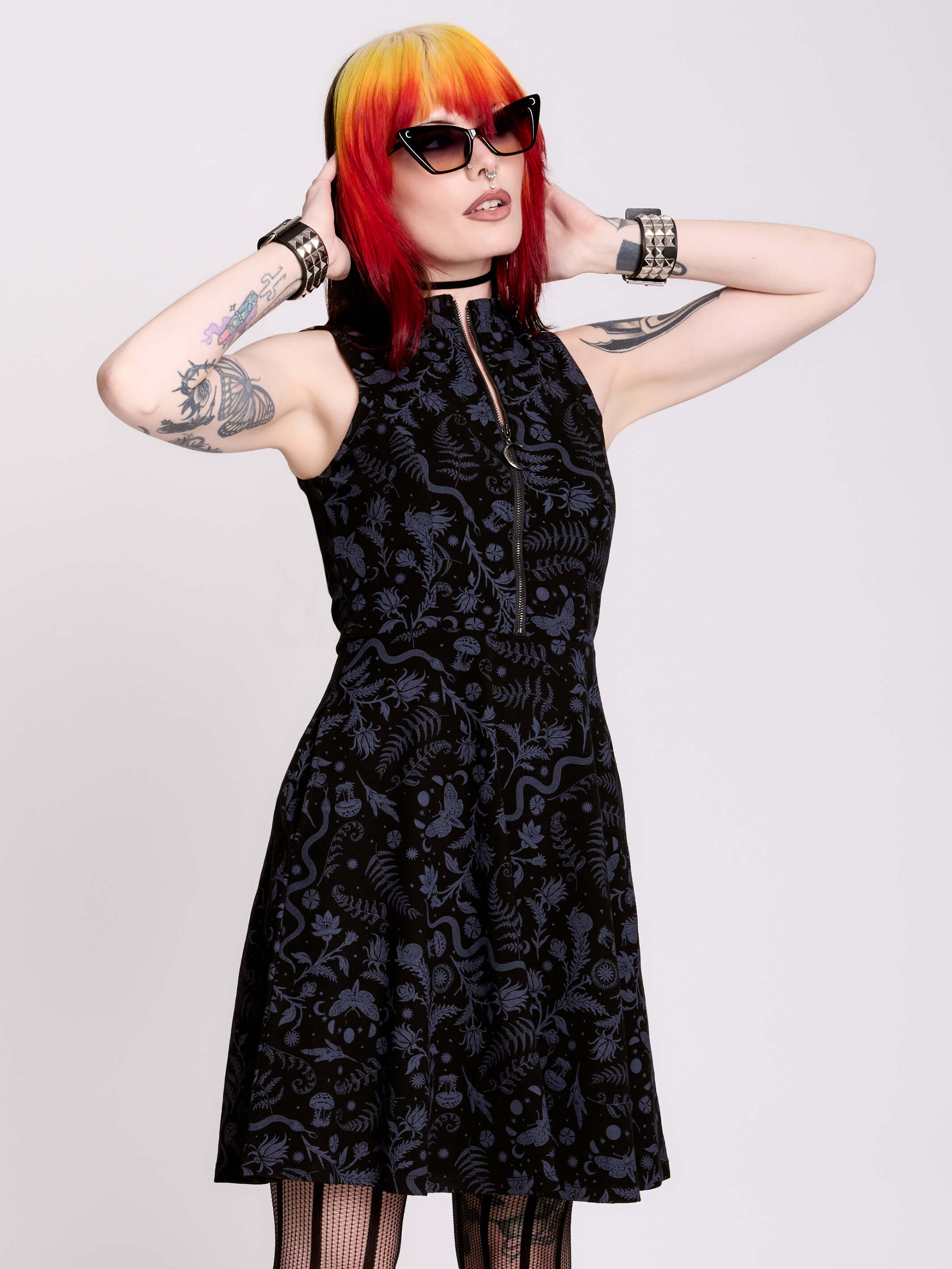 WITCHING HOUR ZIP UP DRESS