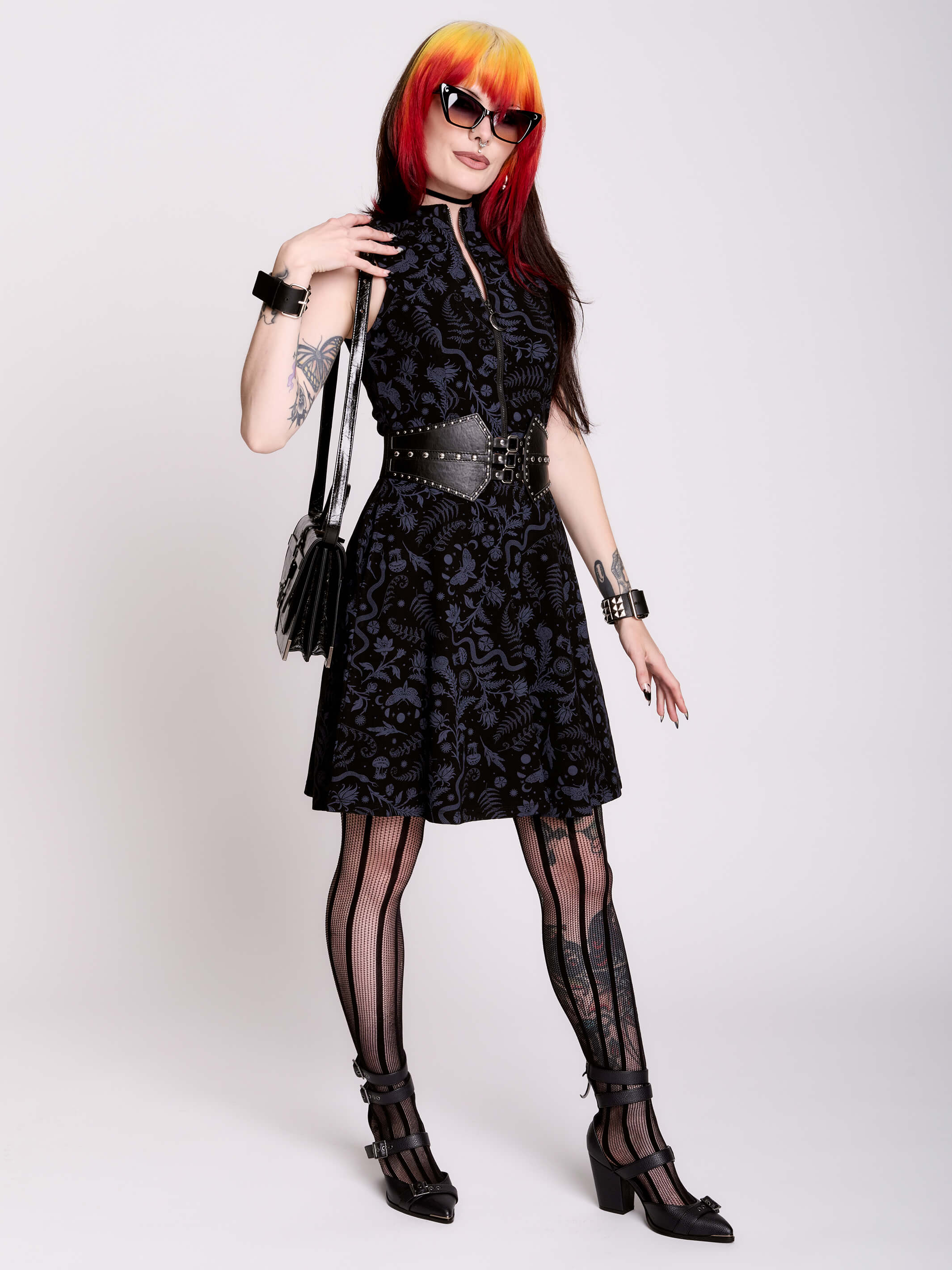 WITCHING HOUR ZIP UP DRESS