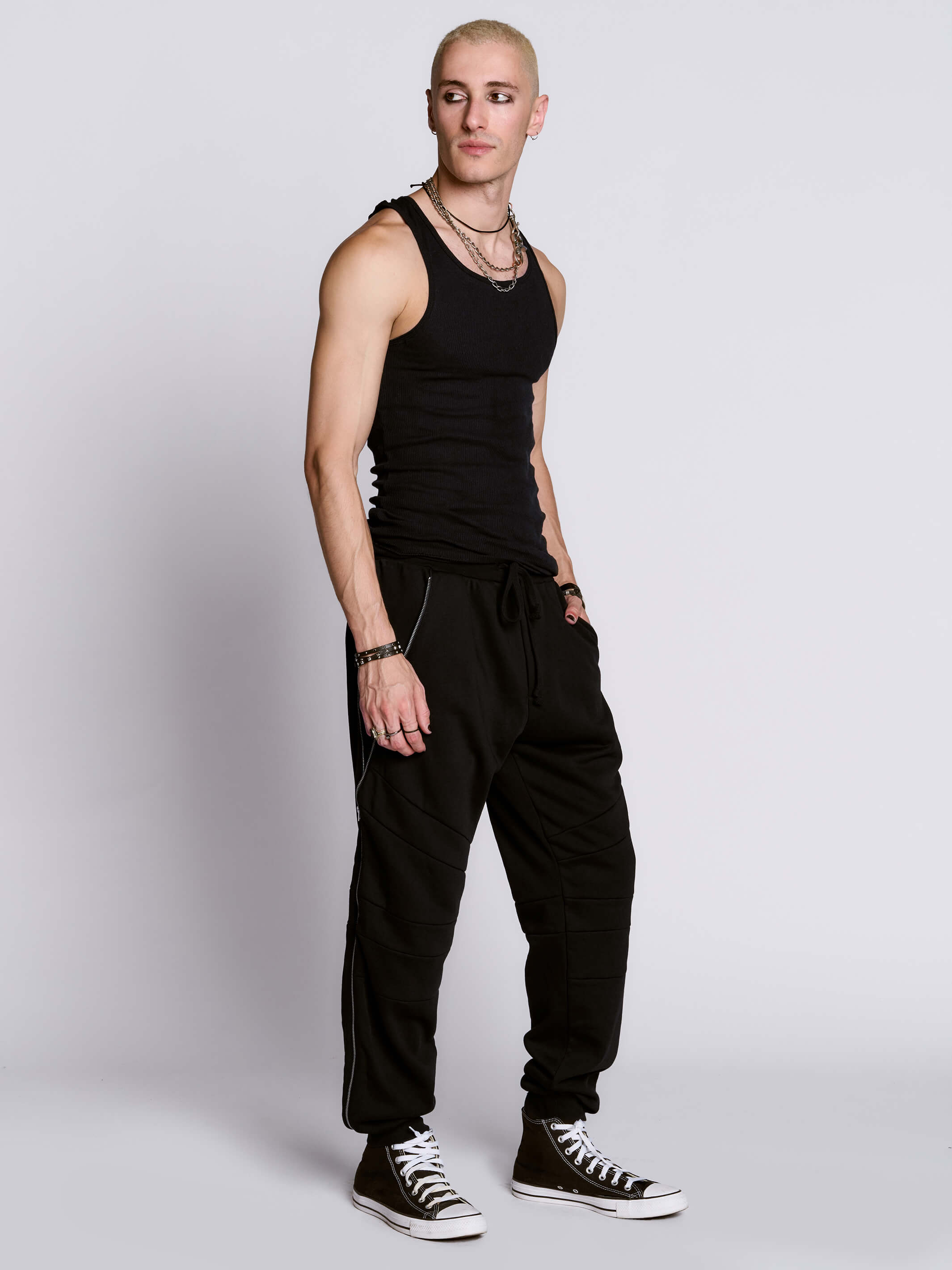 zipper jogger