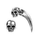 Skull horn earring